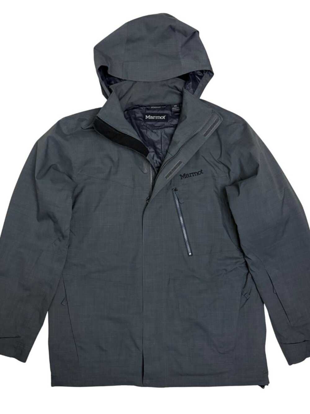 MARMOT Snowboard Ski Jacket Waterproof MEMBRAIN Gray Winter Parka Coat Mens M